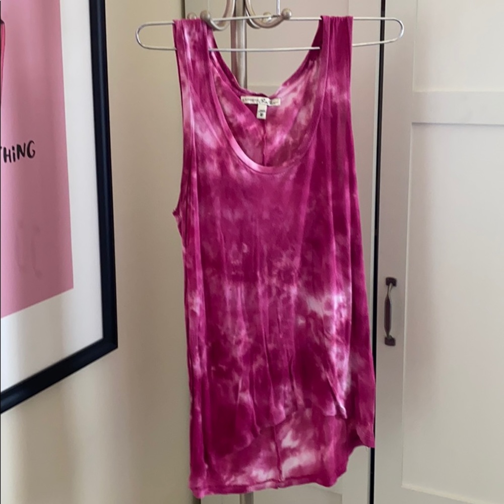Pink Tie Dye Tanktop
